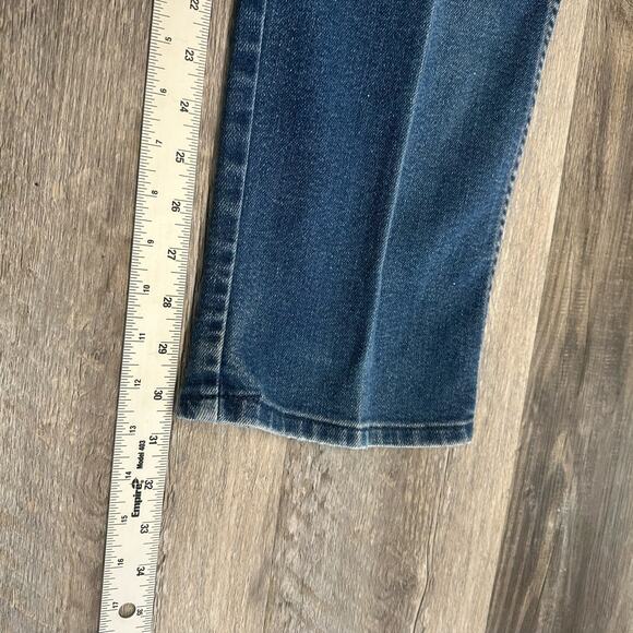 Vintage 90's Maverick Mid Wash Womens 30" High Rise Straight‎ Cut Jeans - Picture 6 of 12